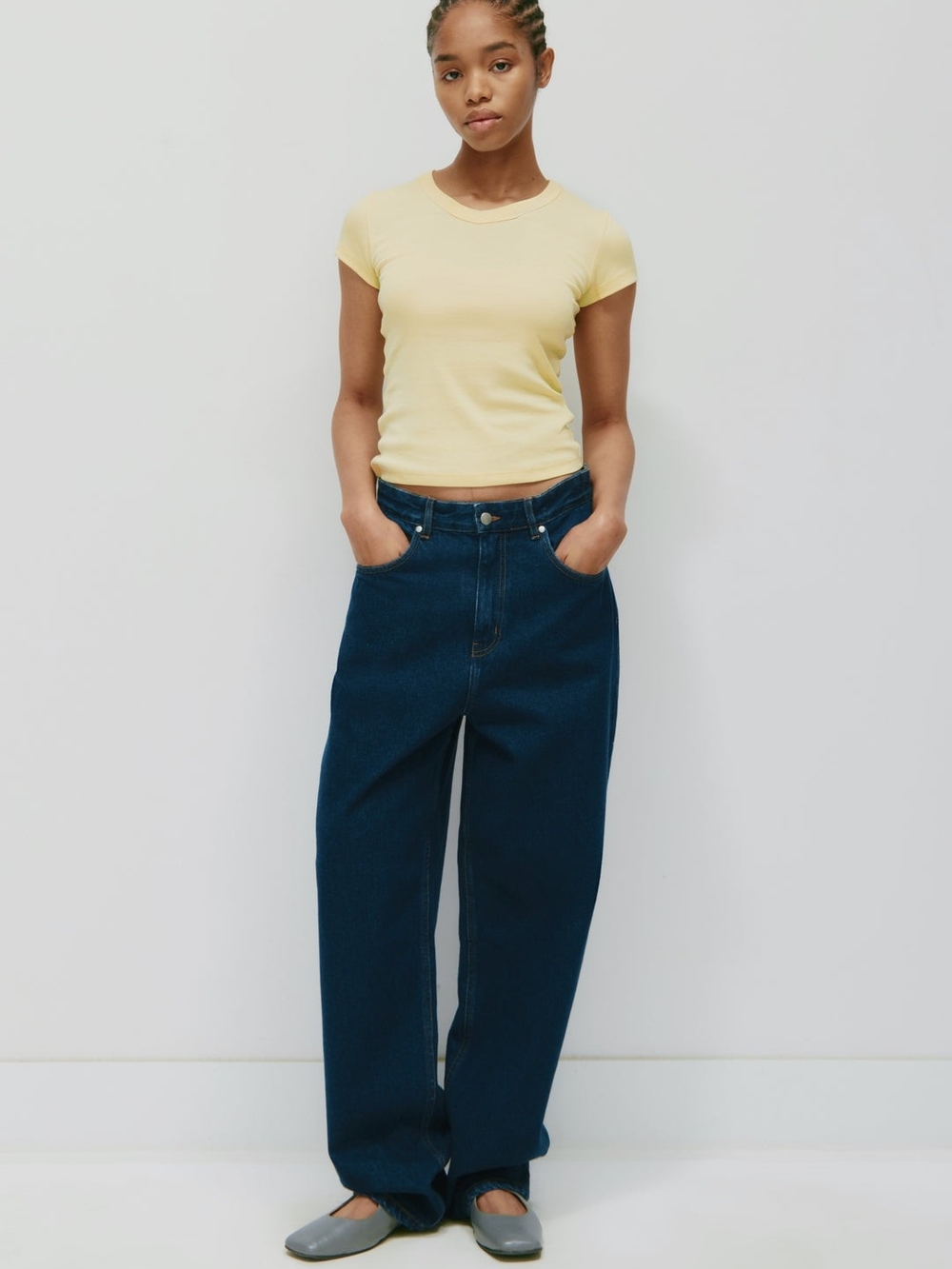 KOTN Dark Blue Anti fit jeans
